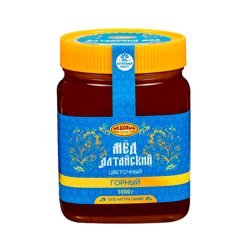 ГОРНЫЙ, Алтайский мёд натуральный цветочный.